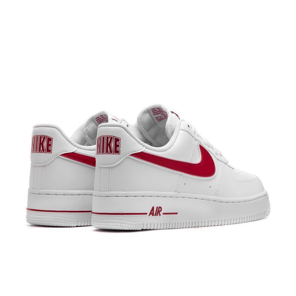 Nike air force 1 low white gym red