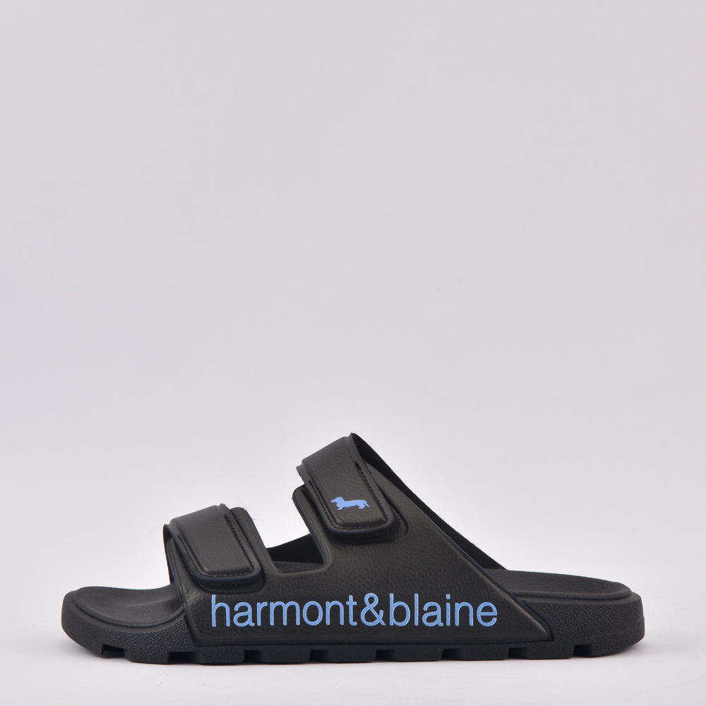 HARMONT AND BLAINE CIABATTA UOMO BLUBBER - LOGO NERO - AZZURRO