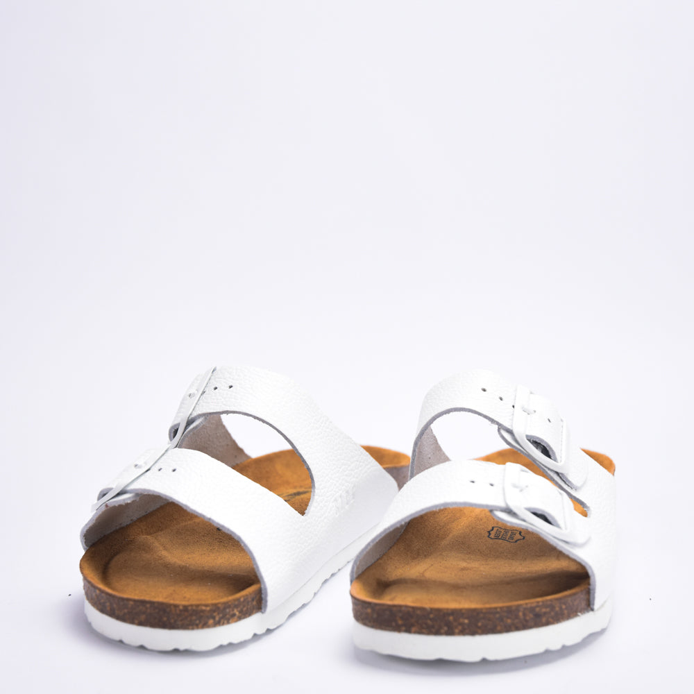 BIRKSBOT CUIR BLANC