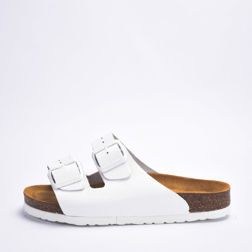 BIRKSBOT  CUIR BLANC