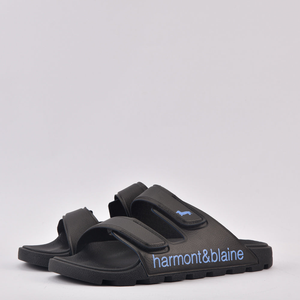 HARMONT AND BLAINE CIABATTA UOMO BLUBBER - LOGO NERO - AZZURRO