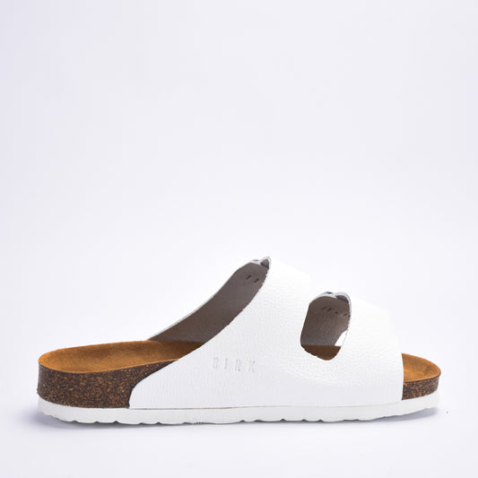 BIRKSBOT  CUIR BLANC