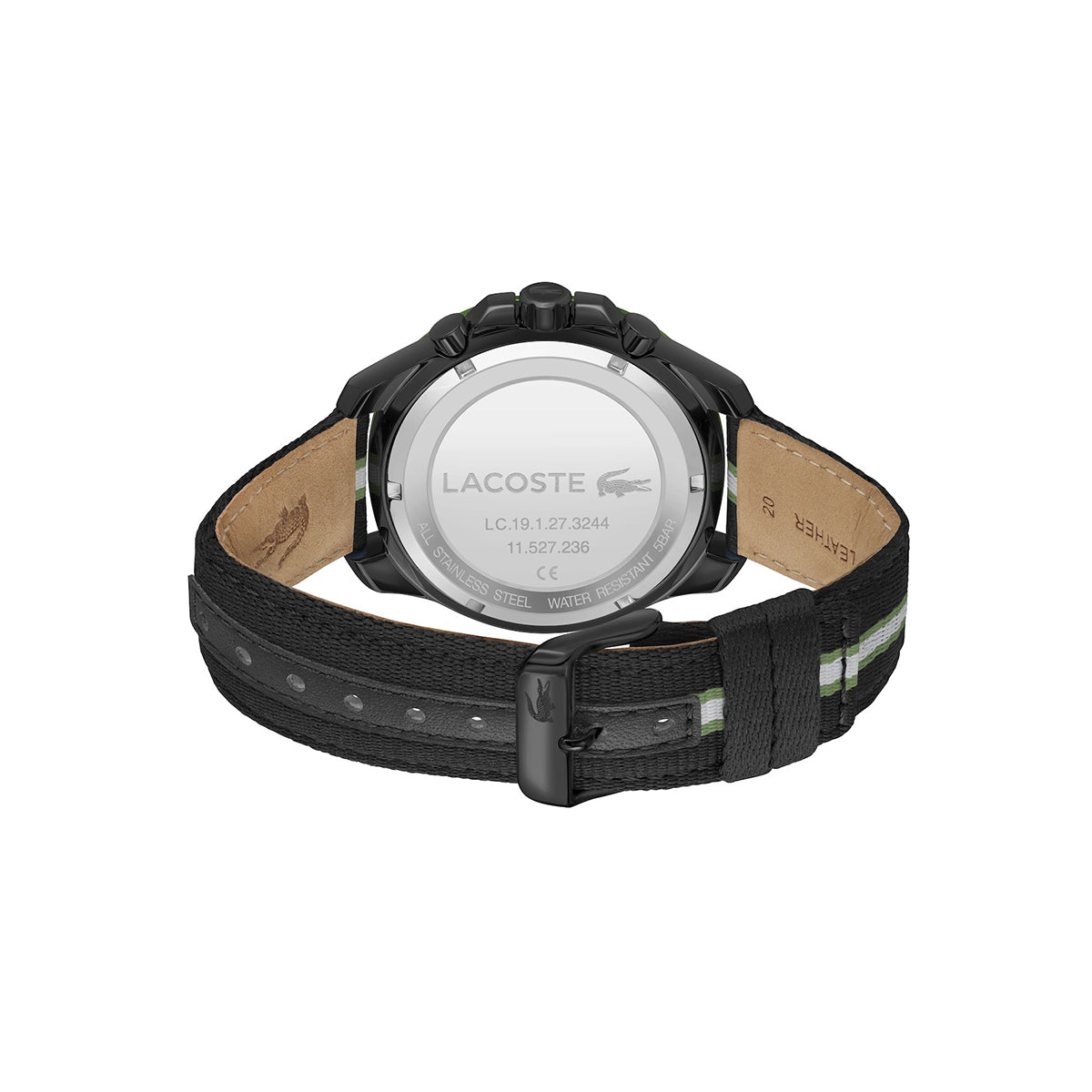 MONTRES Lacoste Toronga Dual Time Date Noir / Vert